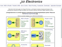 Tablet Screenshot of j-omega.co.uk